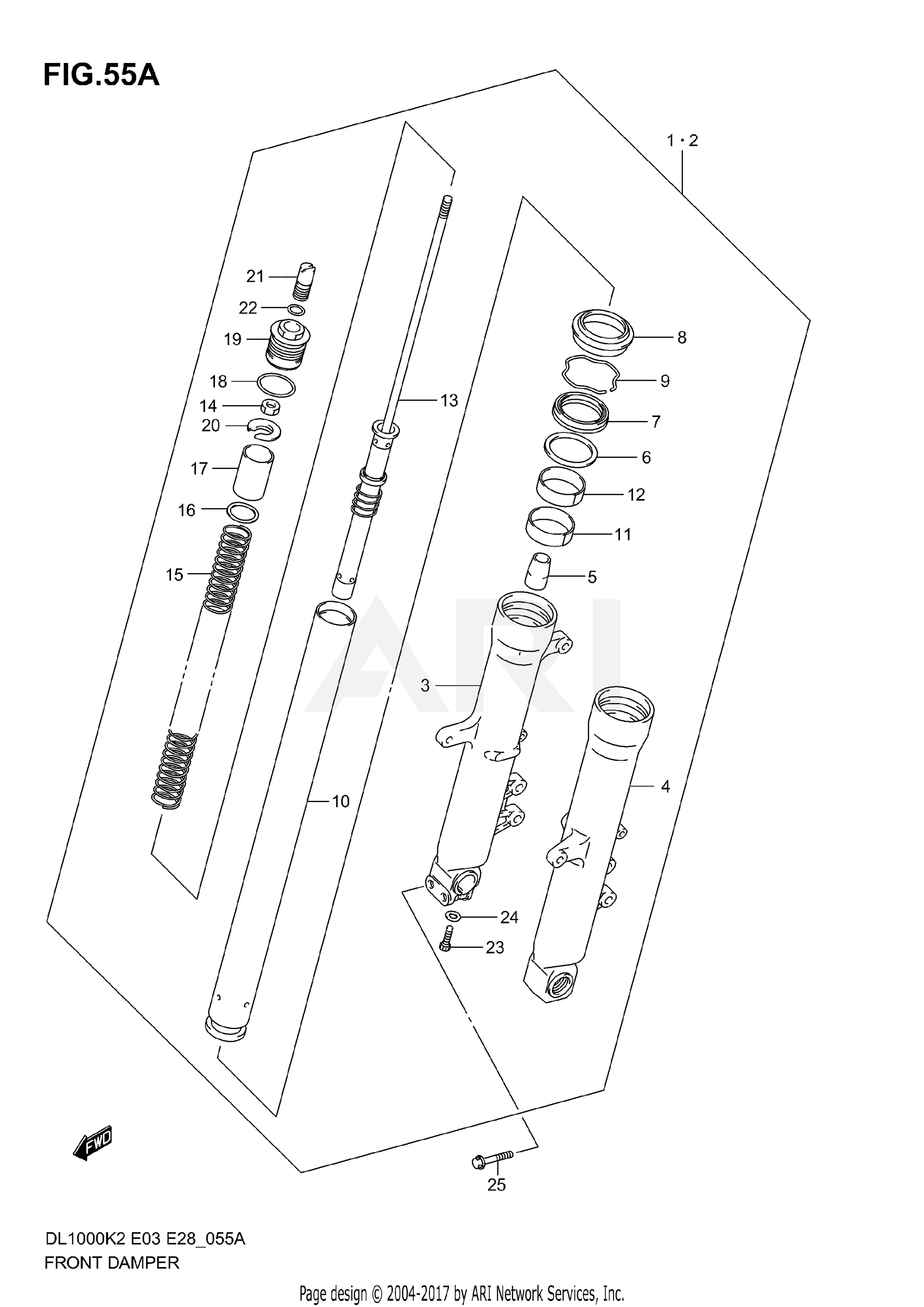 FRONT DAMPER (MODEL K3/K4/K5/K6)