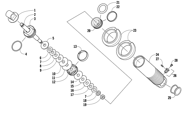 REAR SUSPENSION FRONT ARM SHOCK ABSORBER