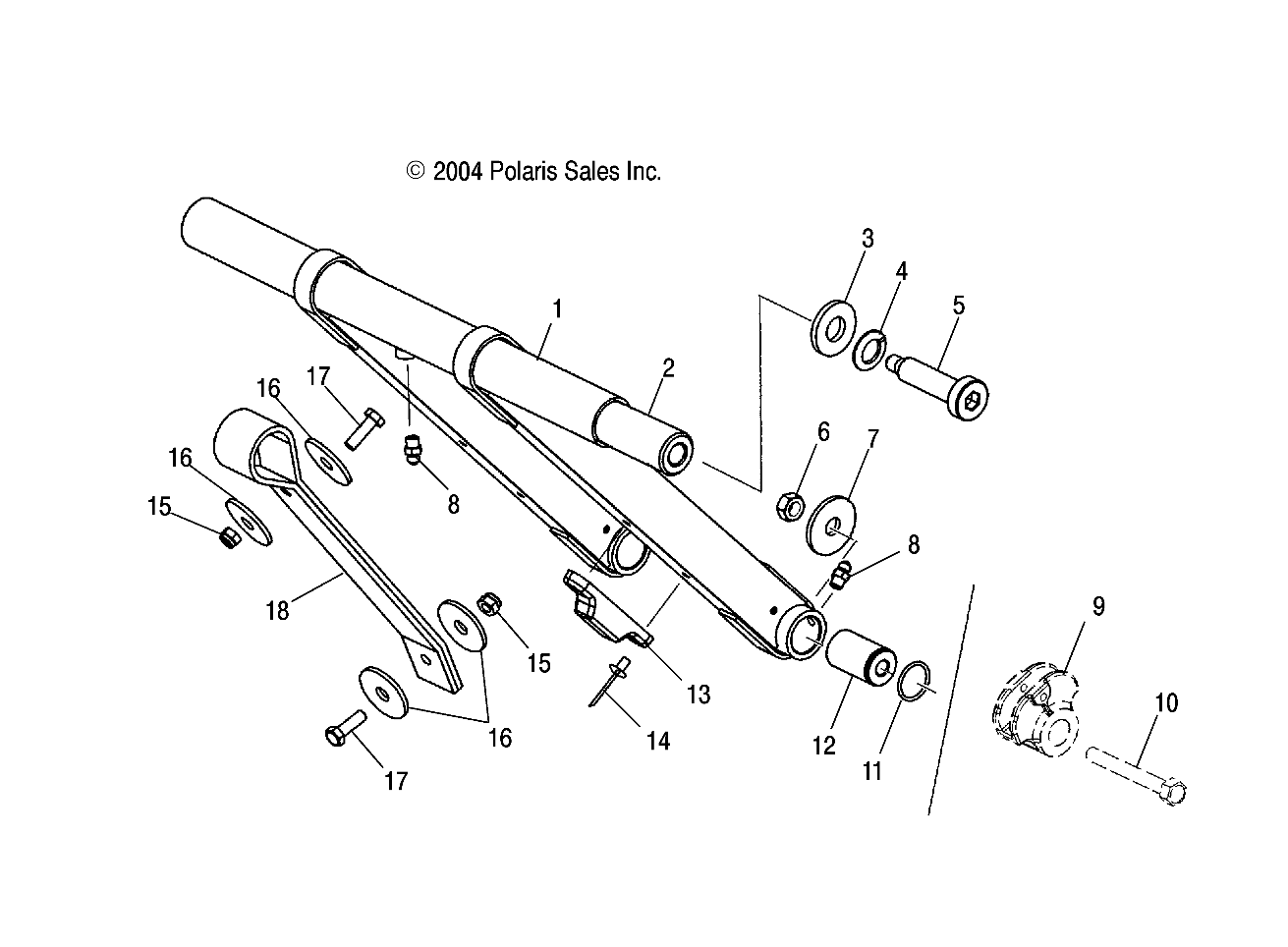 FRONT TORQUE ARM - S05NT7DS/DE (4992889288B14)