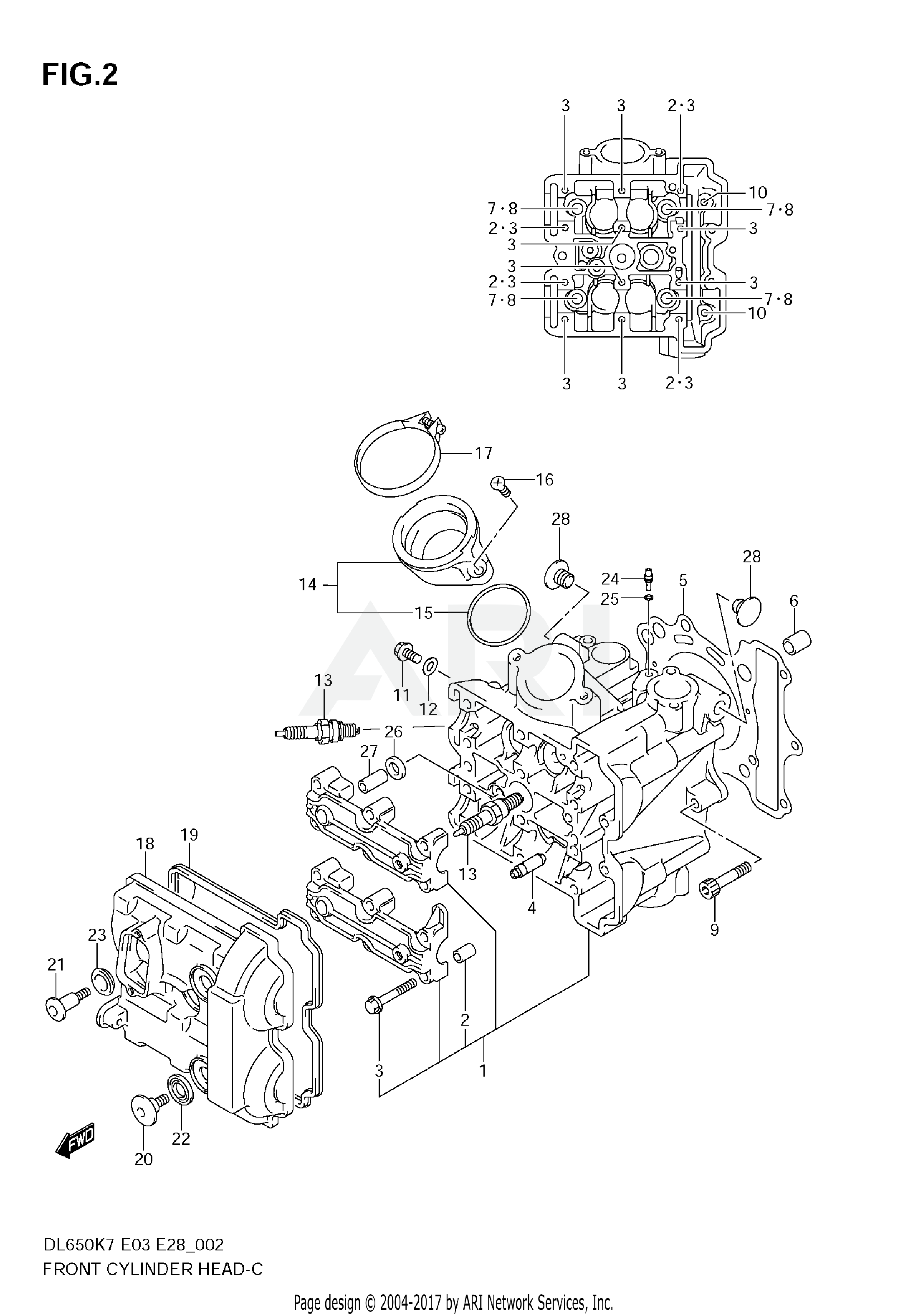 FRONT CYLINDER HEAD