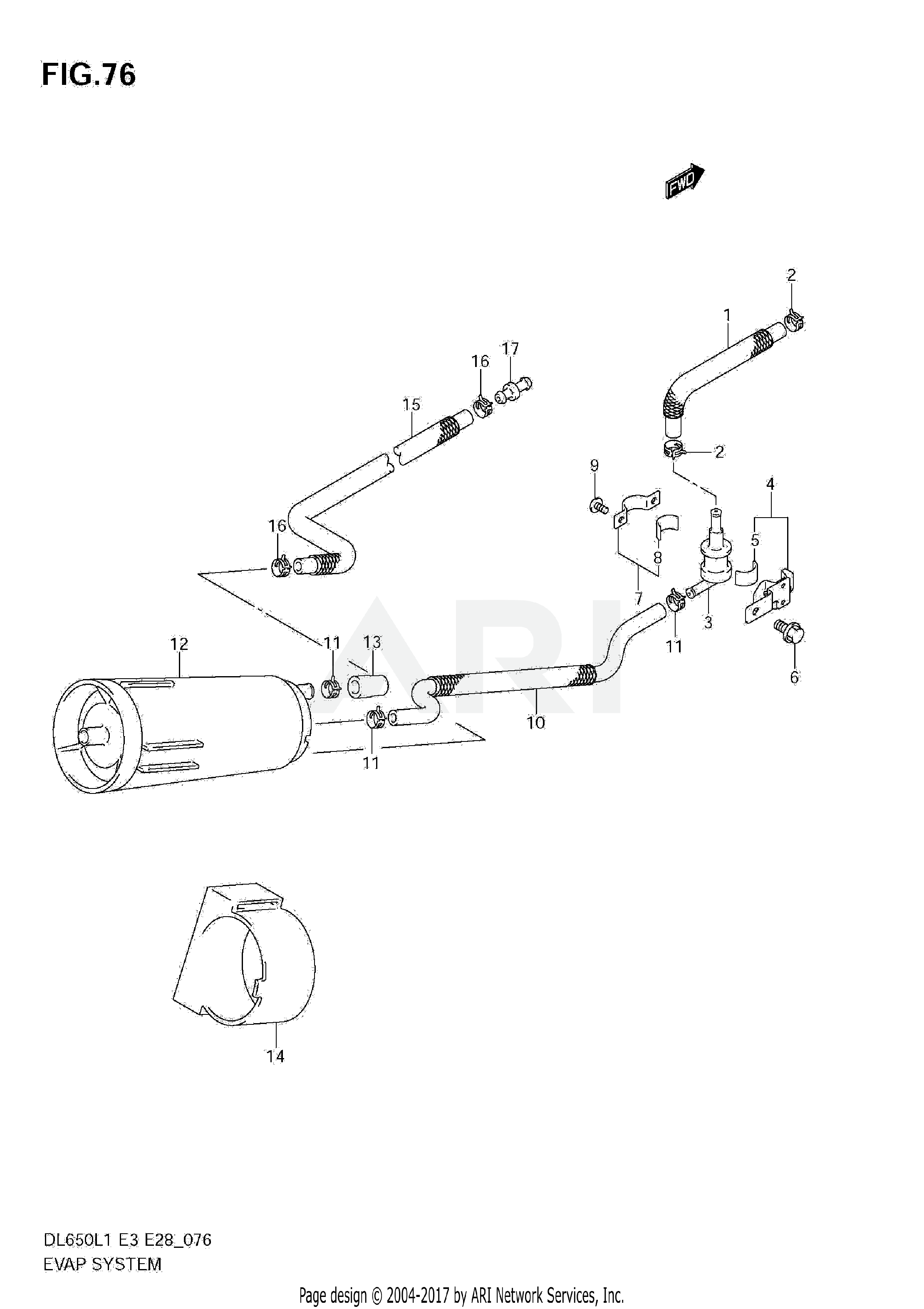 EVAP SYSTEM (DL650 L1 E33)