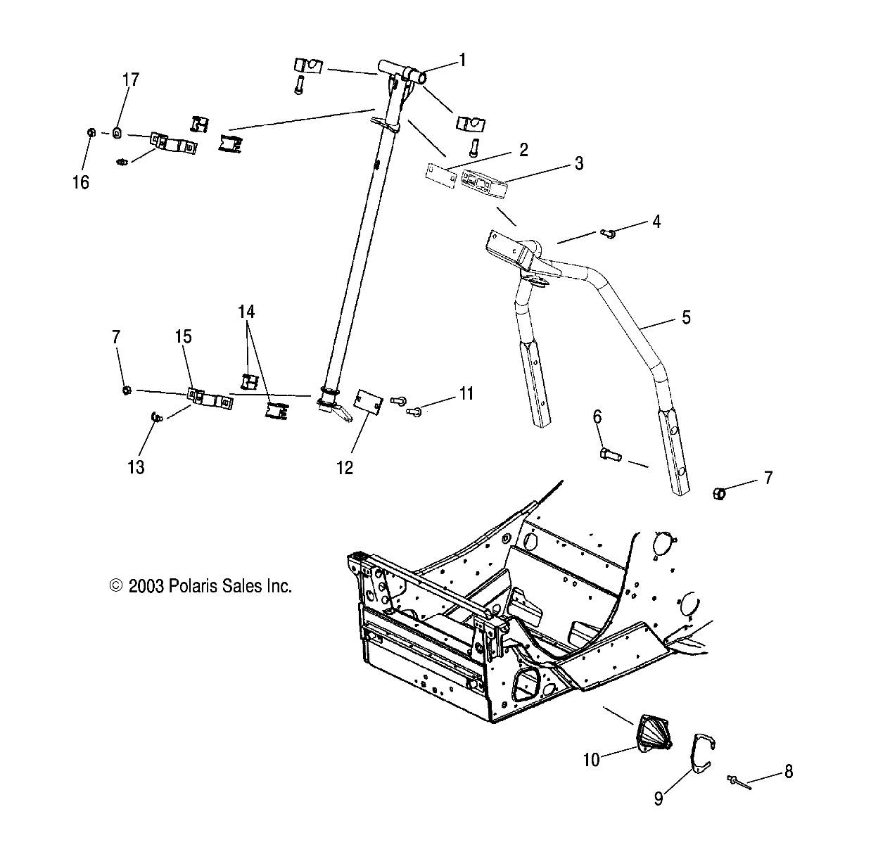 STEERING POST MOUNTING - S04NX4CS/CE (4988778877B04)