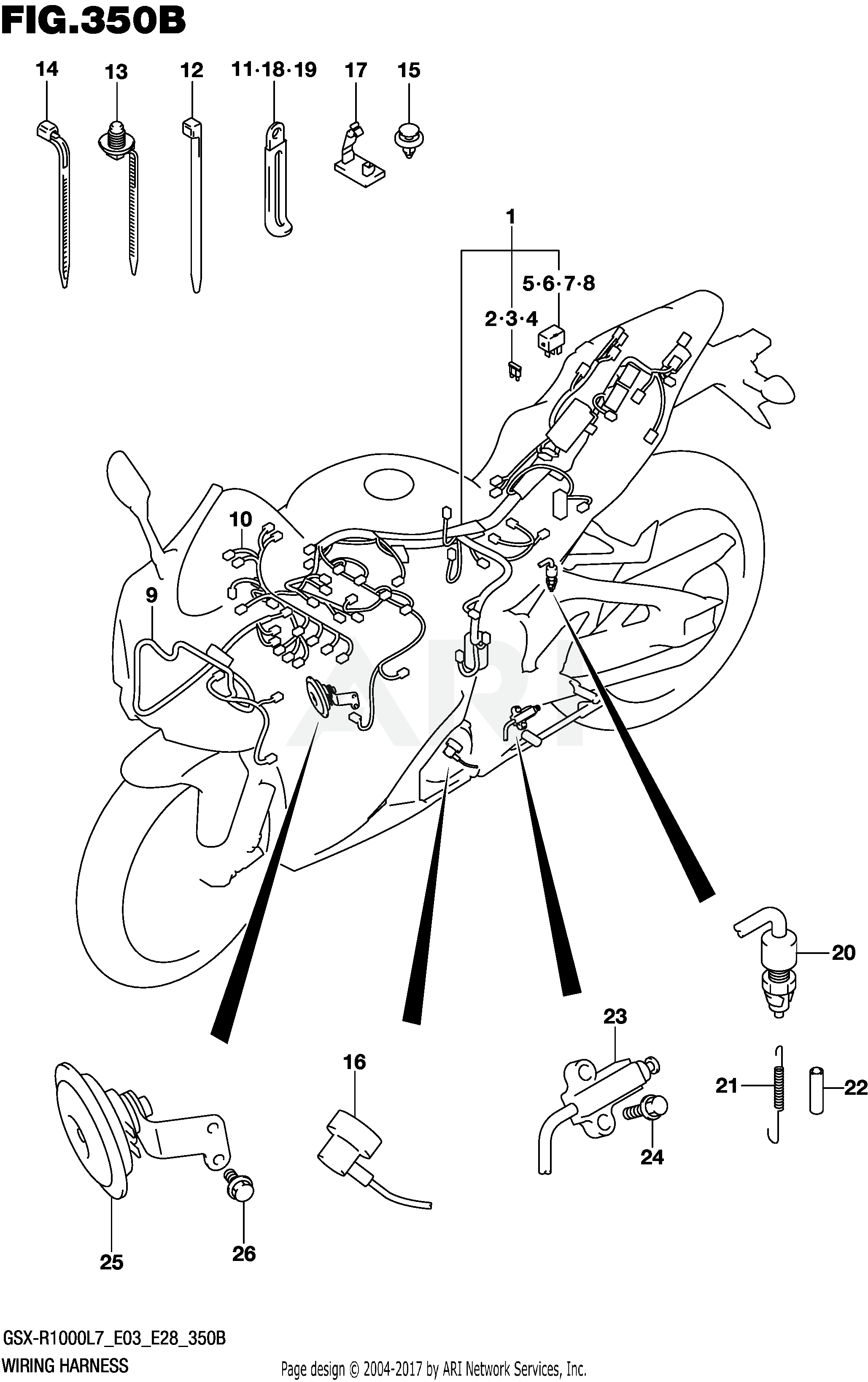 WIRING HARNESS (GSX-R1000L7 E28)