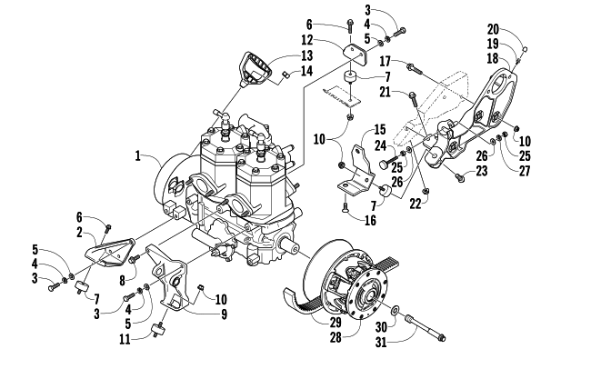 ENGINE AND RELATED PARTS