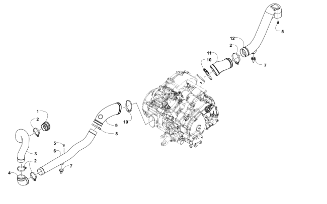 CASE/BELT COOLING ASSEMBLY