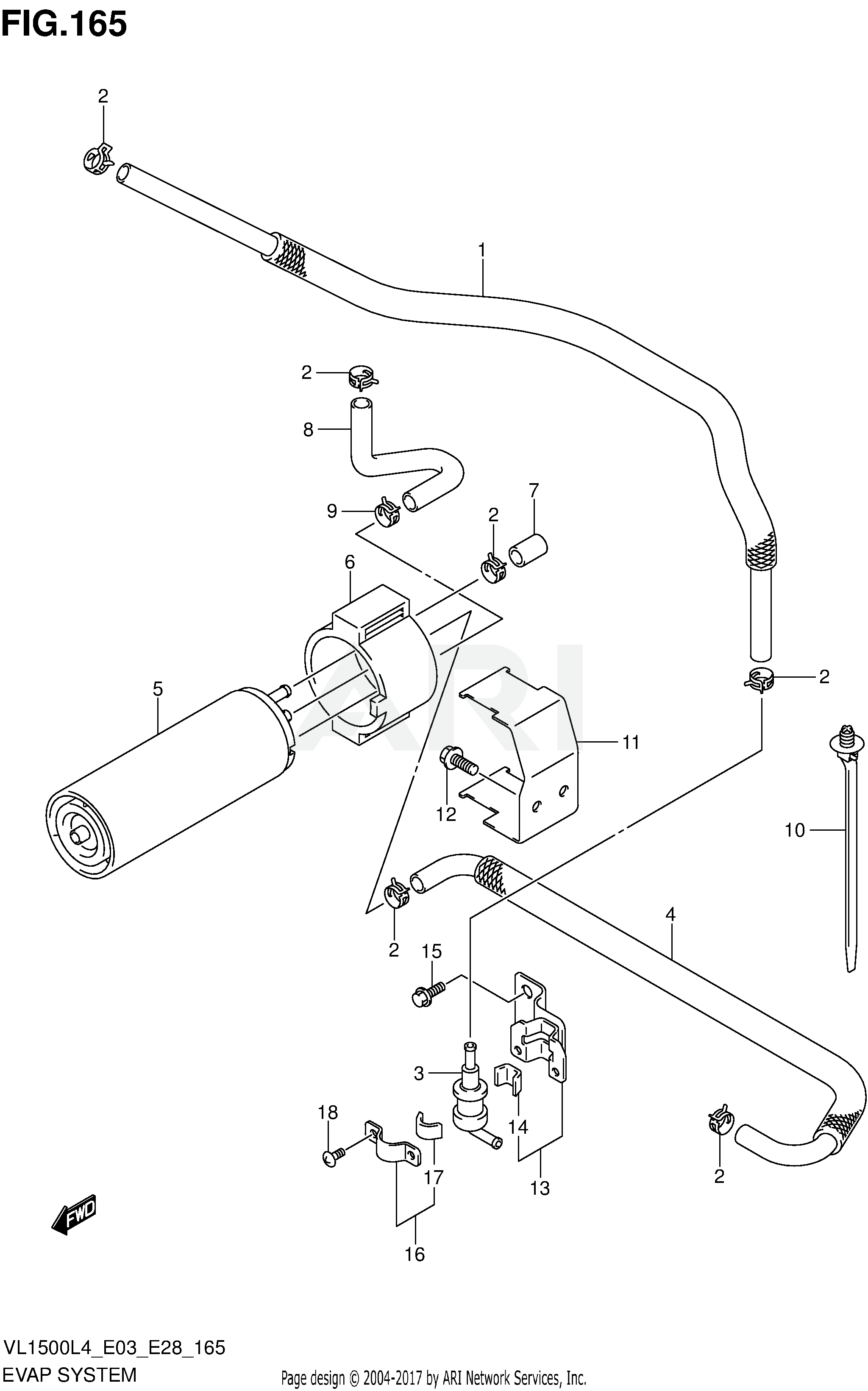 EVAP SYSTEM (VL1500BL4 E33)