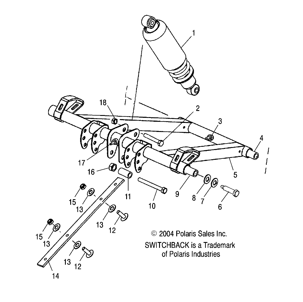 FRONT TORQUE ARM - S05NS6ES/ESA/S05NS8CS/CSA (4992809280B10)