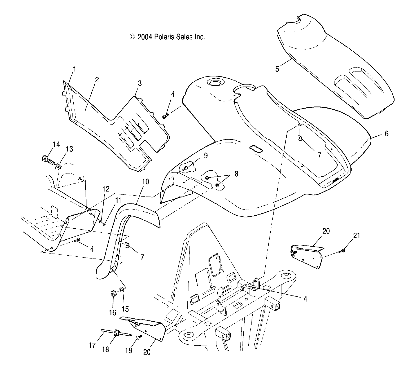 FRONT CAB - A05CL50AA (4995019501A03)