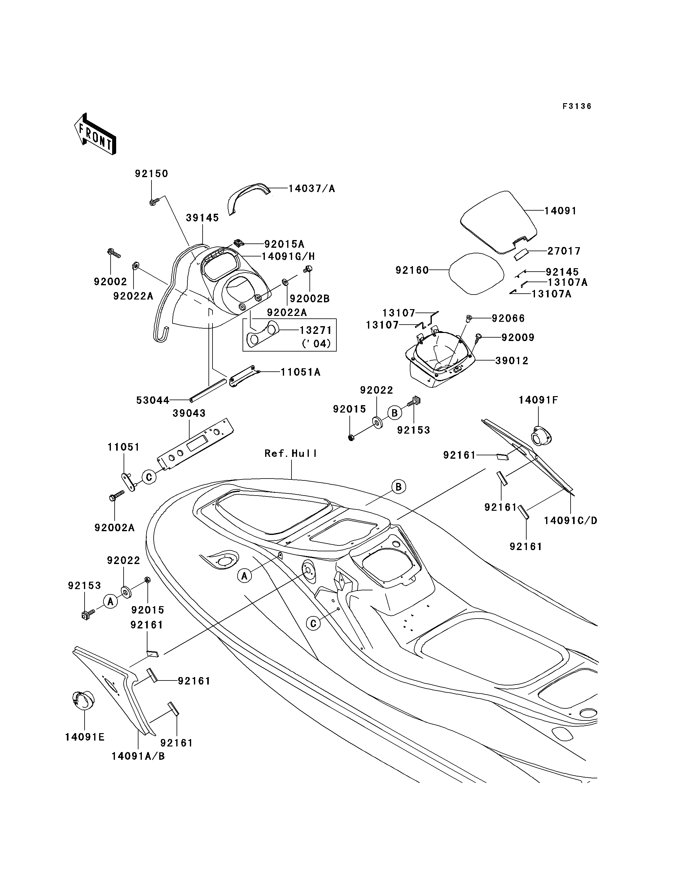 Hull Middle Fittings