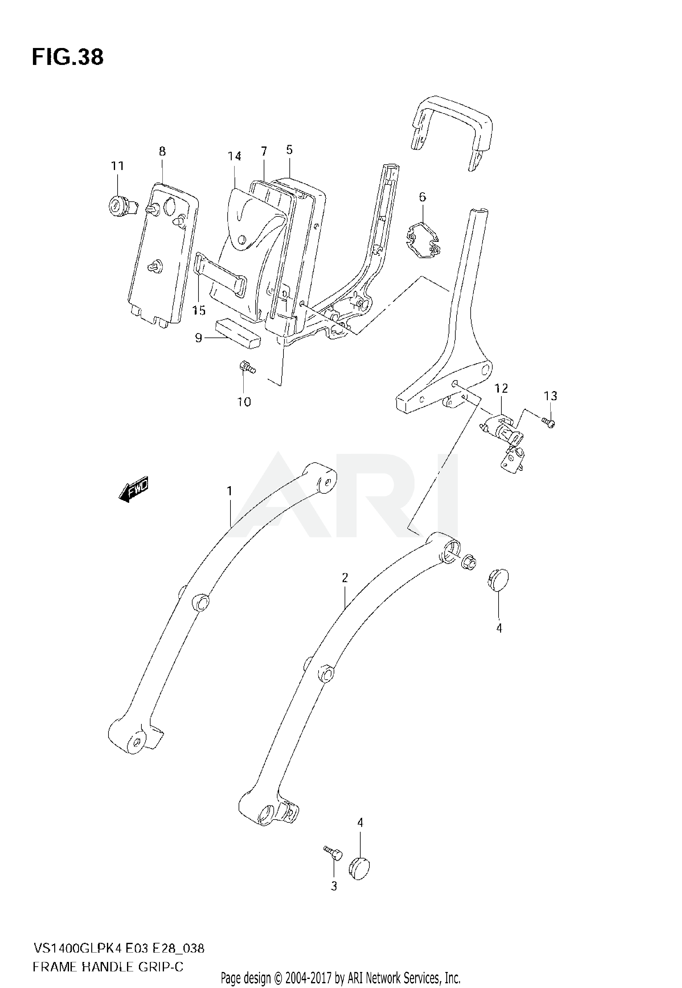 FRAME HANDLE GRIP (MODEL K4)