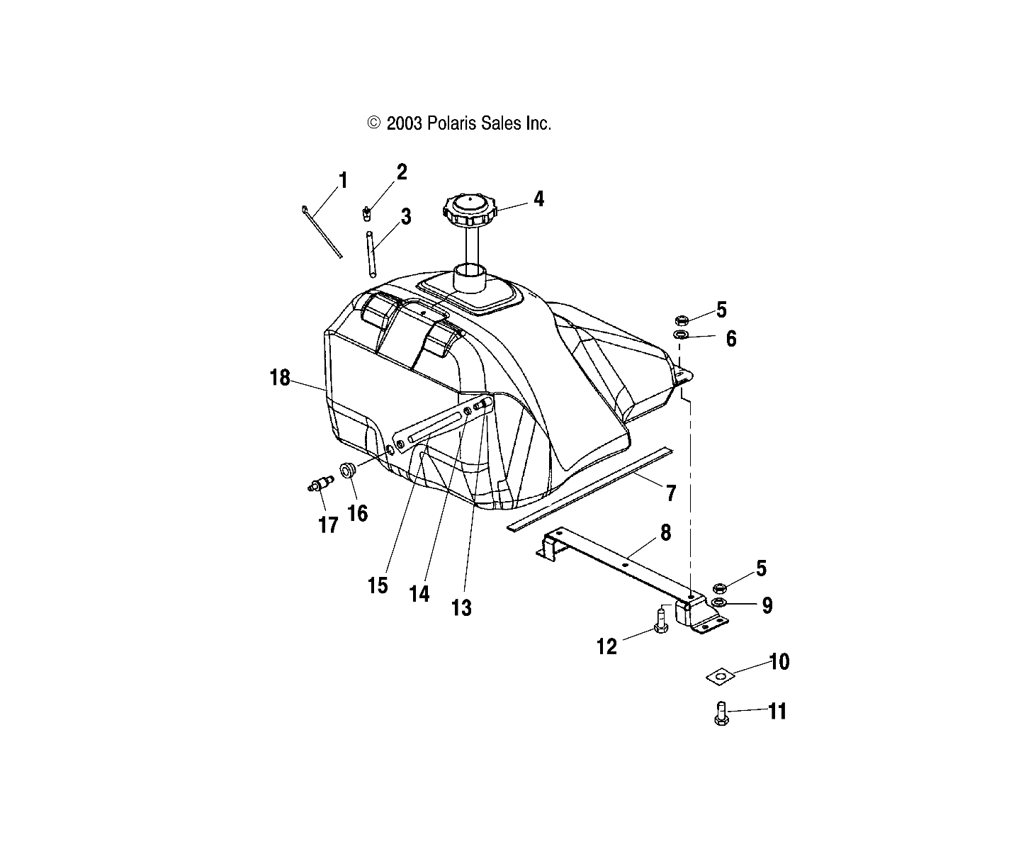 GAS TANK - S04NT5BS/BE (4988518851A07)