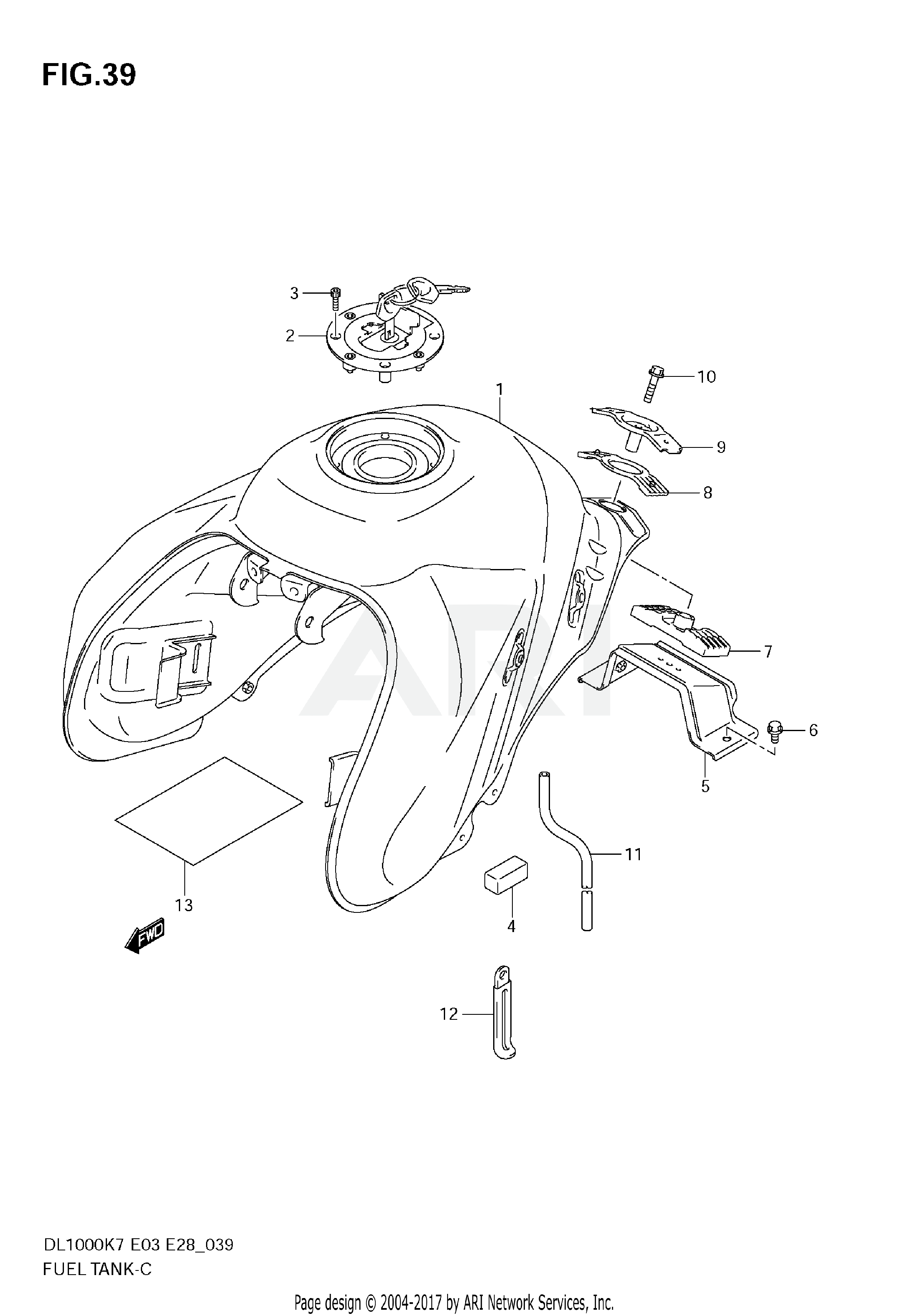 FUEL TANK (MODEL K7/K8)