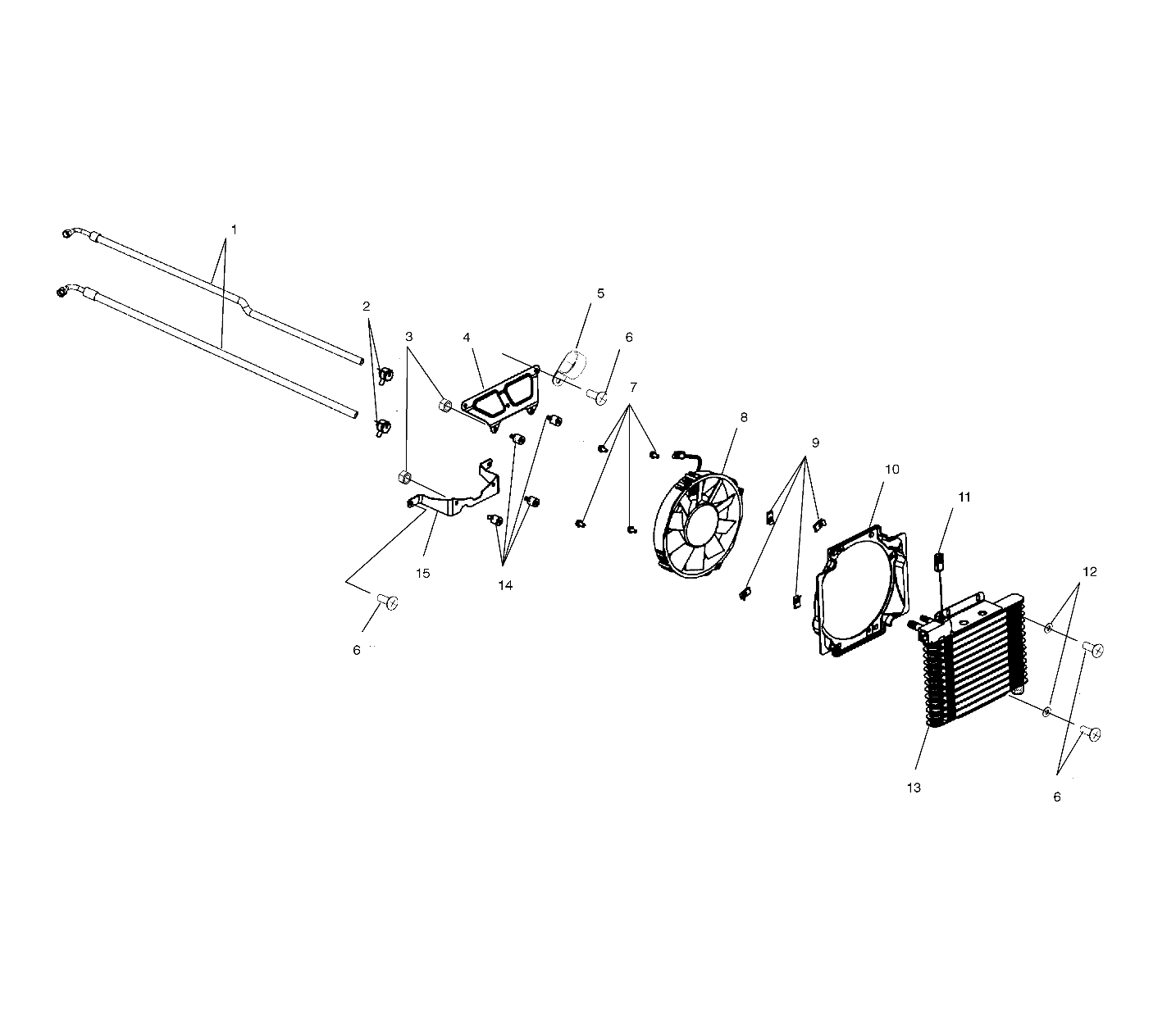 OIL COOLING - A02CD32AA/AB/AC/FB (4970147014A14)