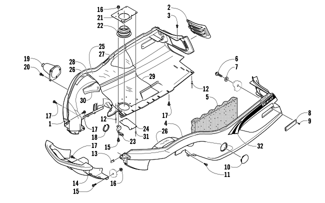 BELLY PAN AND FRONT BUMPER ASSEMBLY