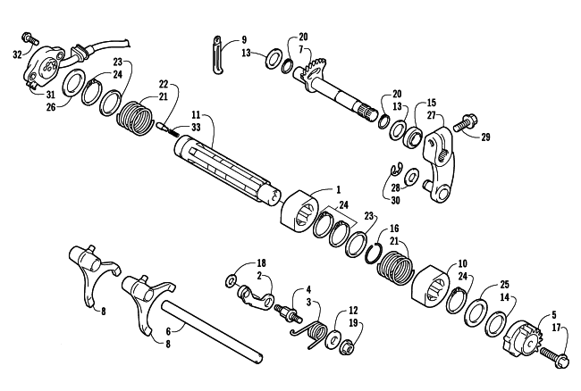 GEAR SHIFTING ASSEMBLY