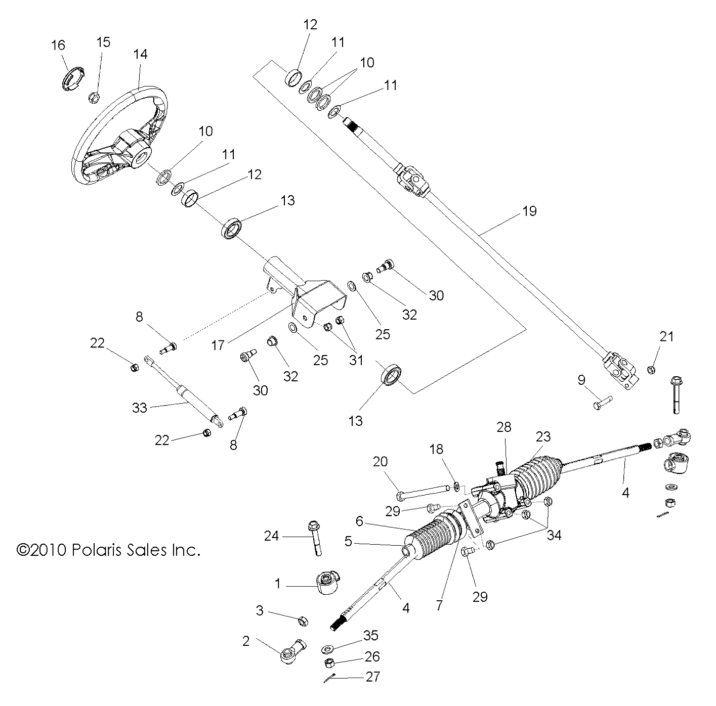 STEERING, STEERING ASM. - R11JH87AA/AD (49RGRSTEERING11RZR875)