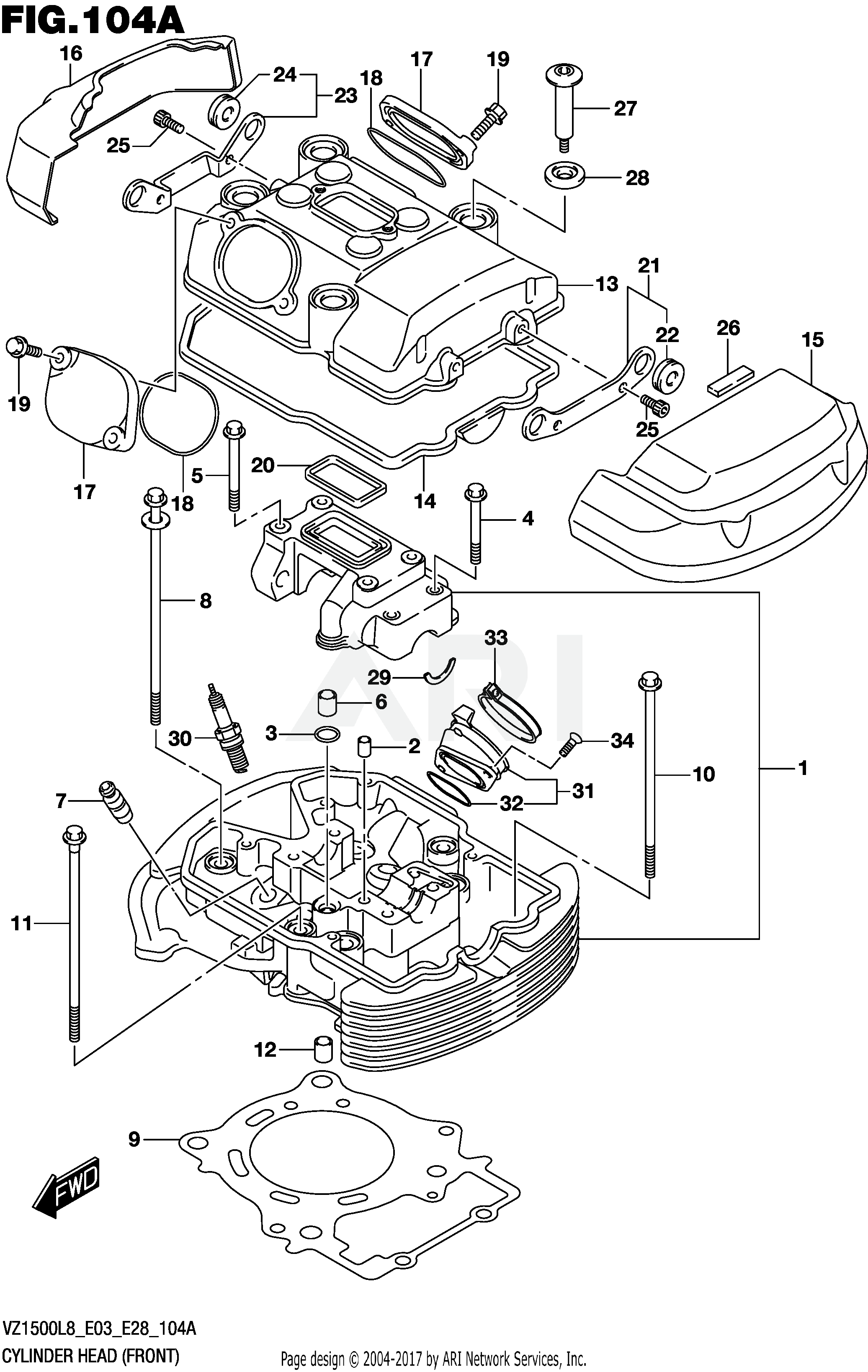 CYLINDER HEAD (FRONT)