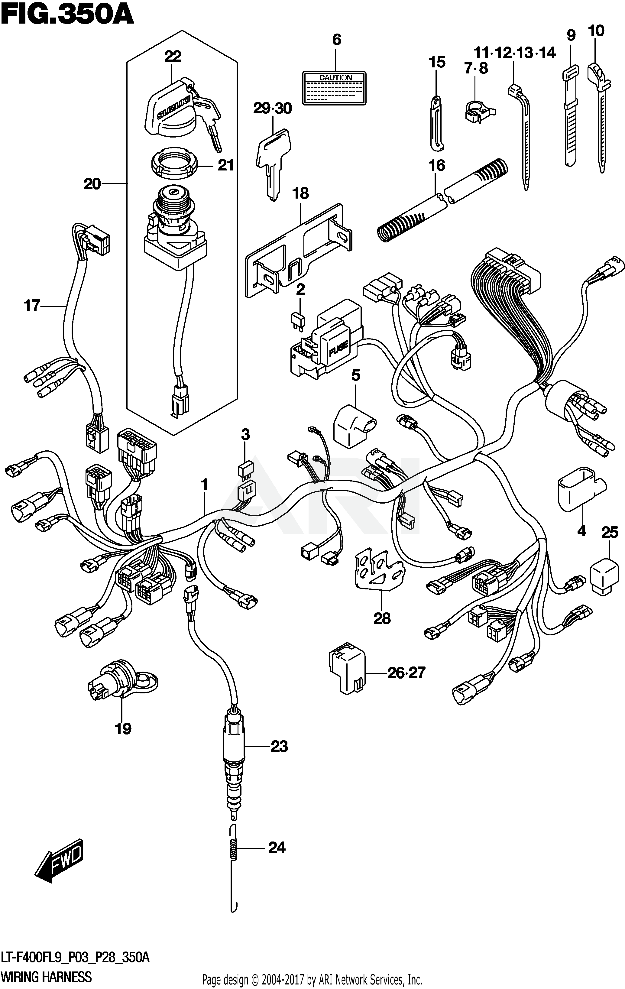 WIRING HARNESS (LT-F400FL9 P03)