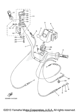 STEERING HANDLE CABLE