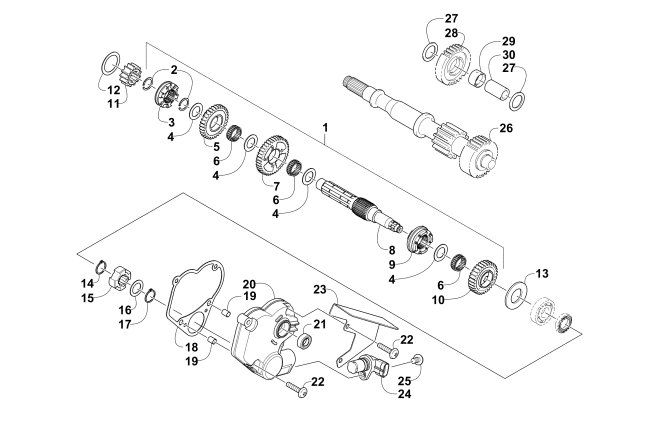 SECONDARY TRANSMISSION ASSEMBLY