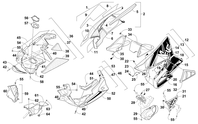 SKID PLATE AND SIDE PANEL ASSEMBLY