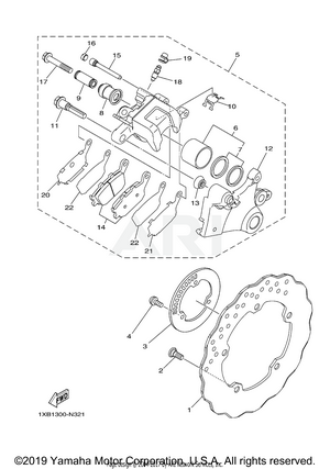 REAR BRAKE CALIPER