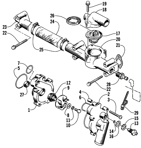 WATER PUMP/WATER MANIFOLD