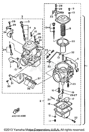 CARBURETOR XV1000LC NC