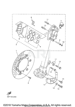 FRONT BRAKE CALIPER