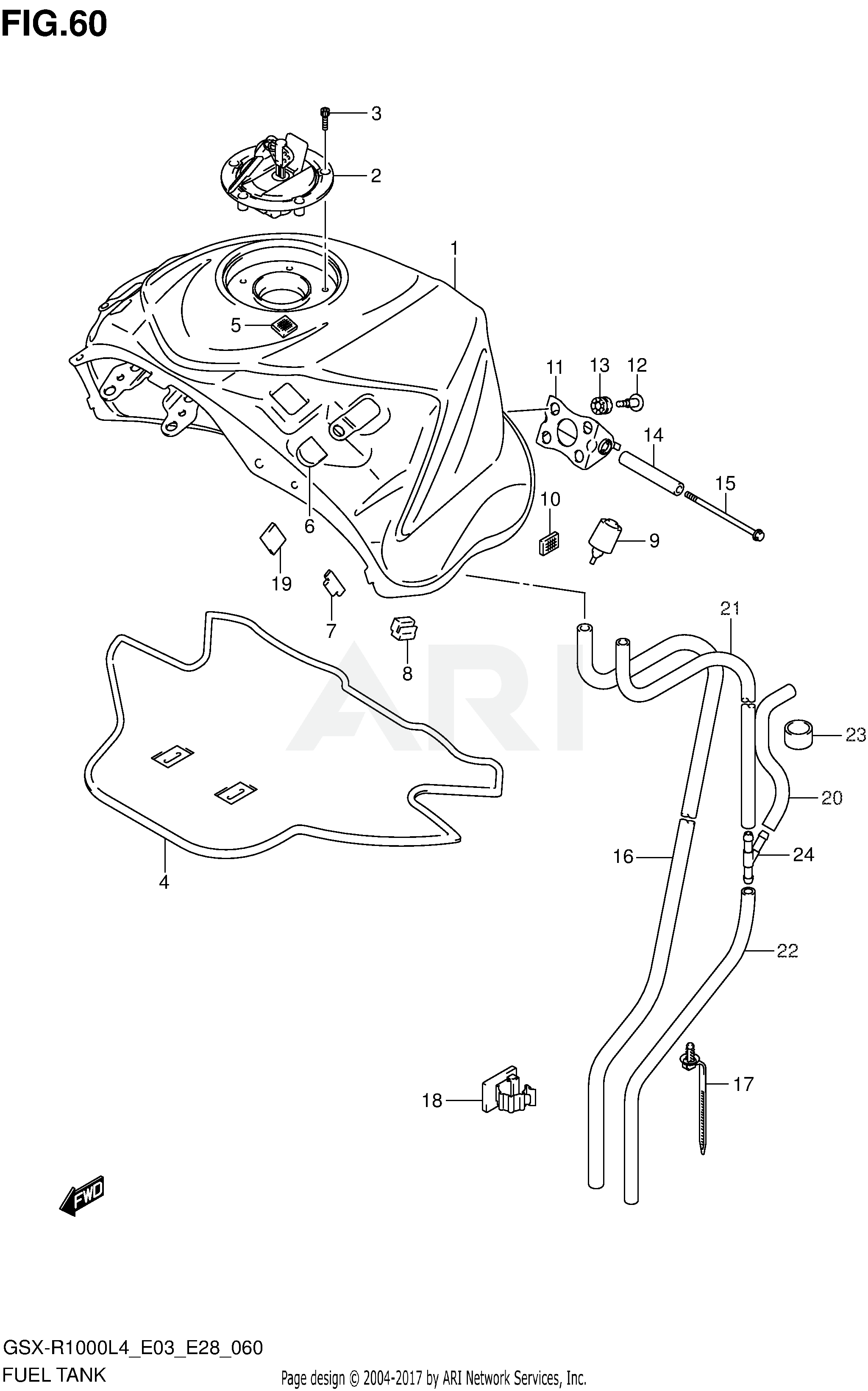 FUEL TANK (GSX-R1000L4 E28)