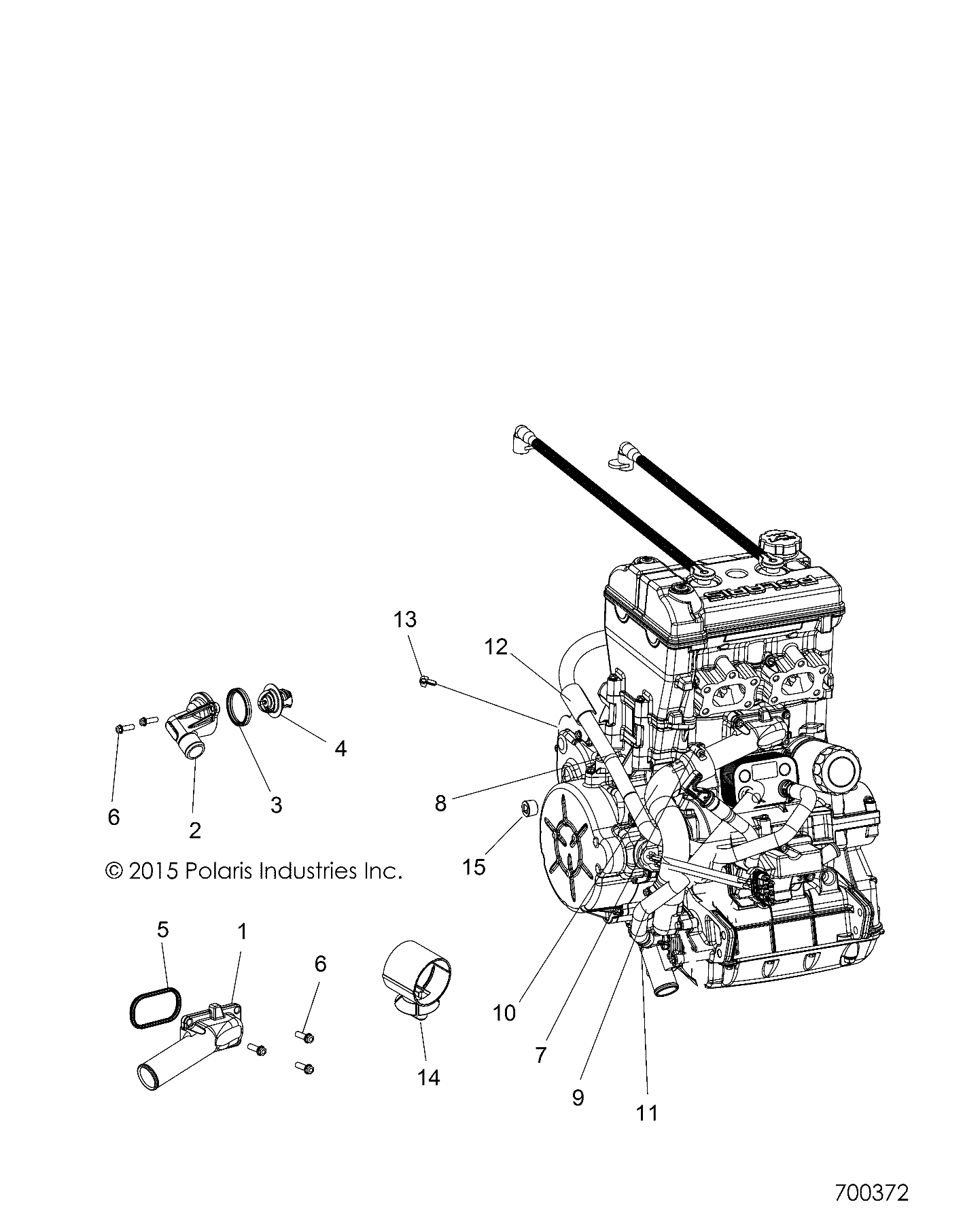 ENGINE, COOLING, THERMOSTAT and BYPASS - R19RVA87A1/B1/EA9/AH/B9/BH (700372)