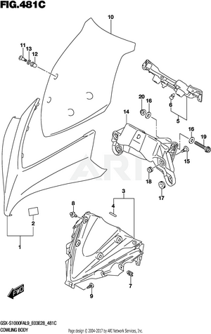 COWLING BODY (GSX-S1000FAL9 E33)