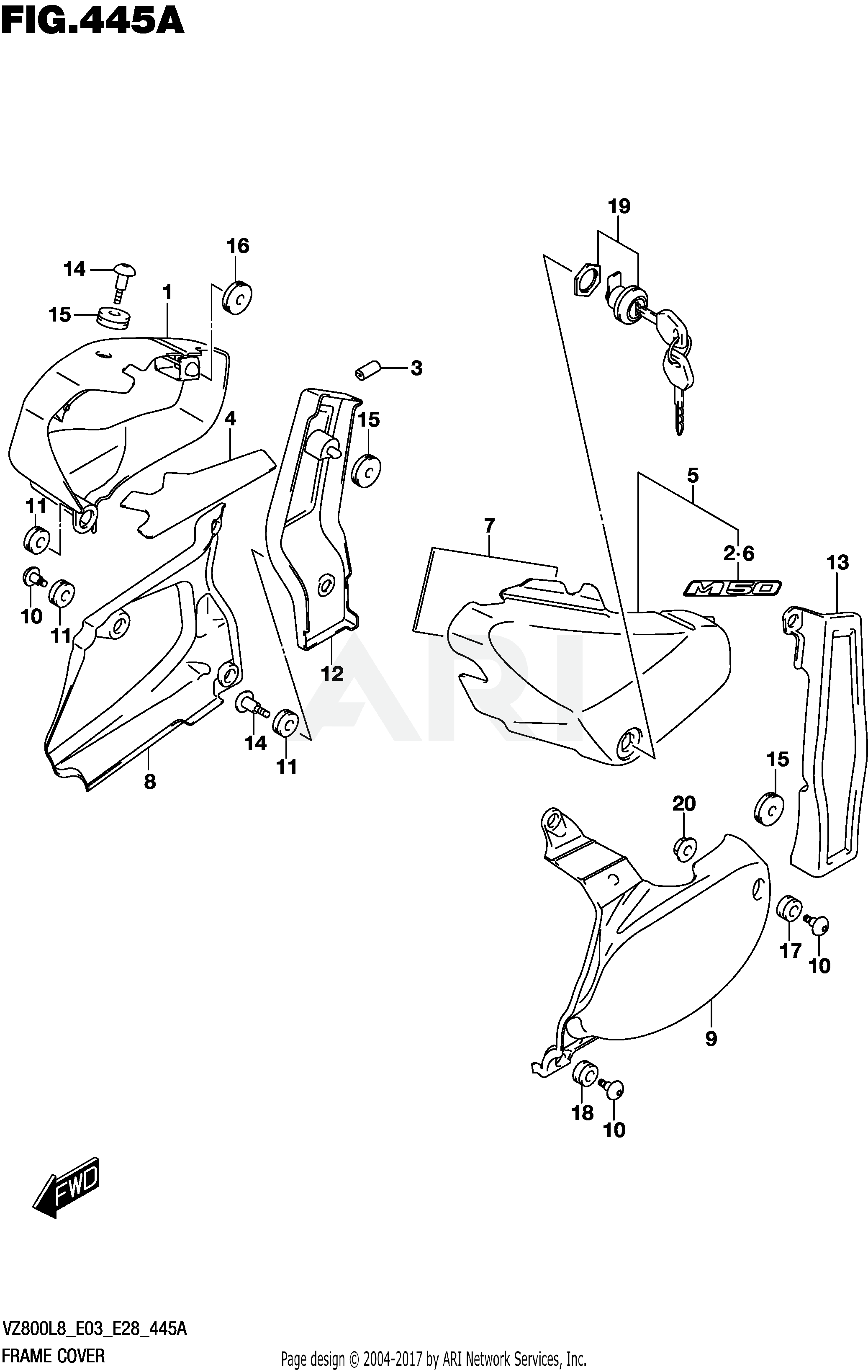 FRAME COVER (VZ800L8 E03)