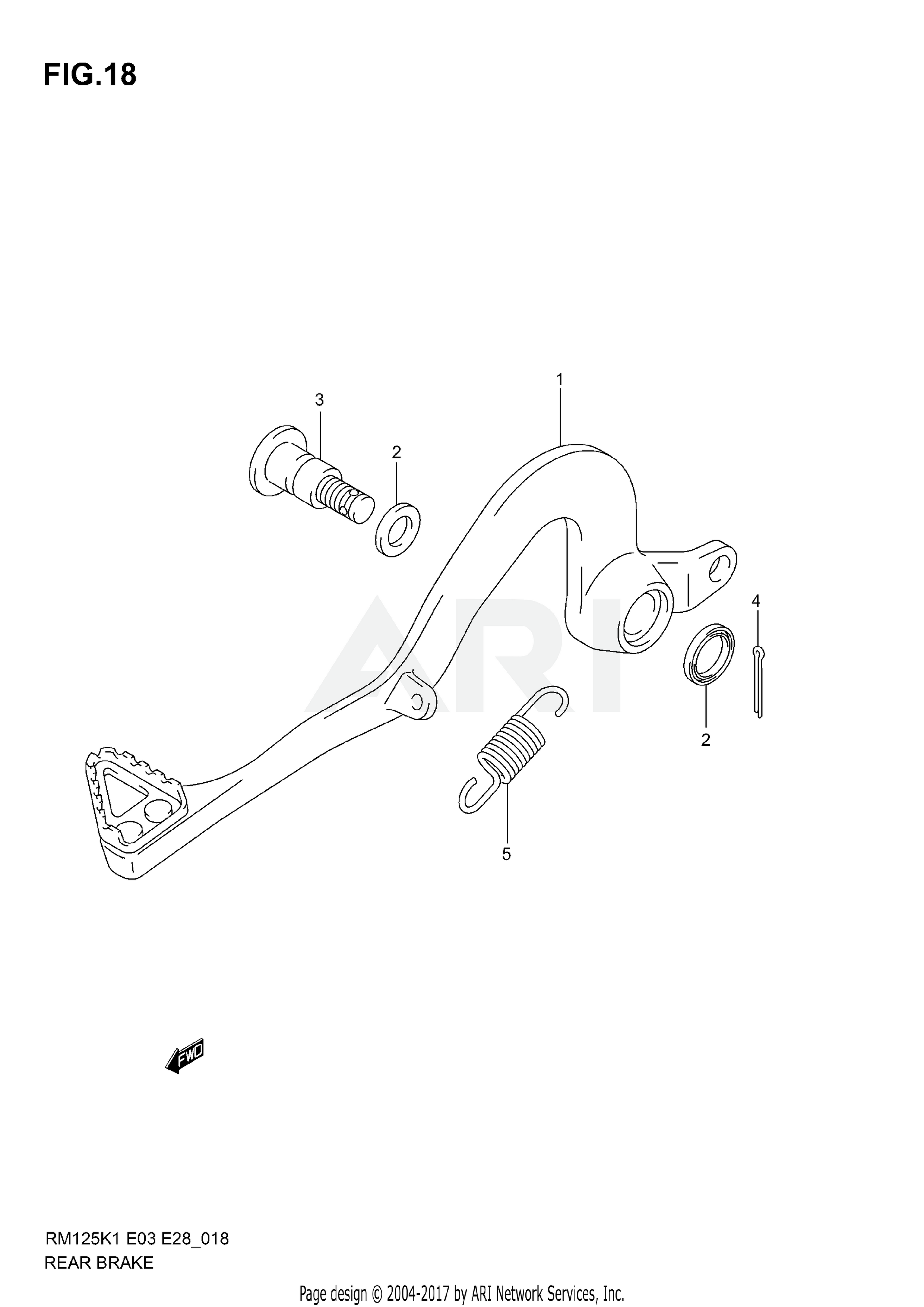 REAR BRAKE (MODEL K1/K2)