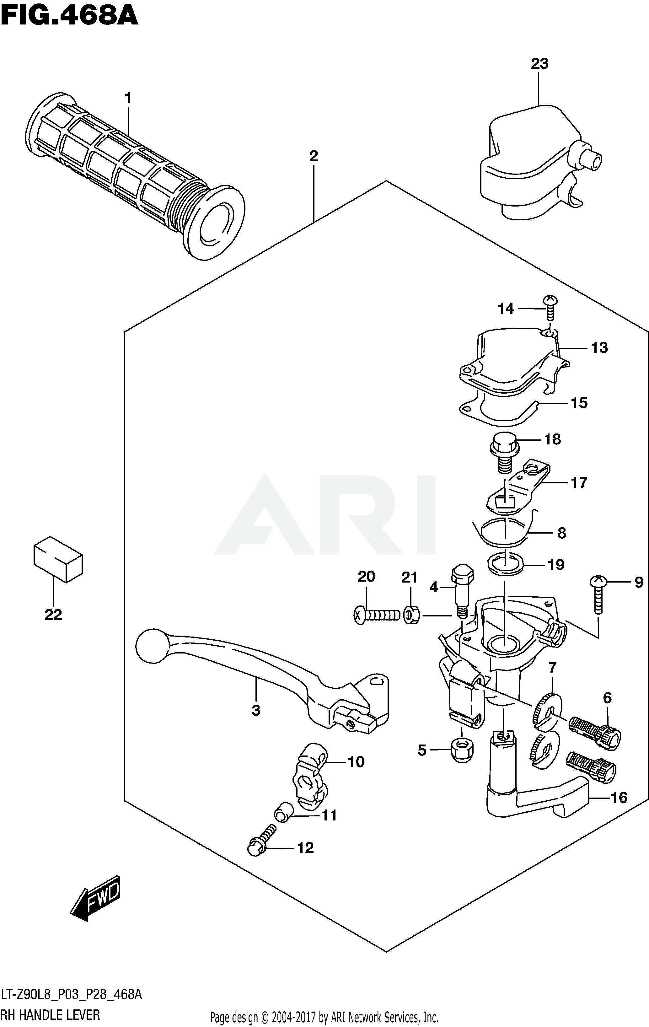 RH HANDLE LEVER