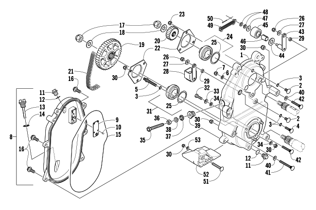 DRIVE/DROPCASE ASSEMBLY