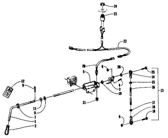 REVERSE SHIFT LEVER ASSEMBLY