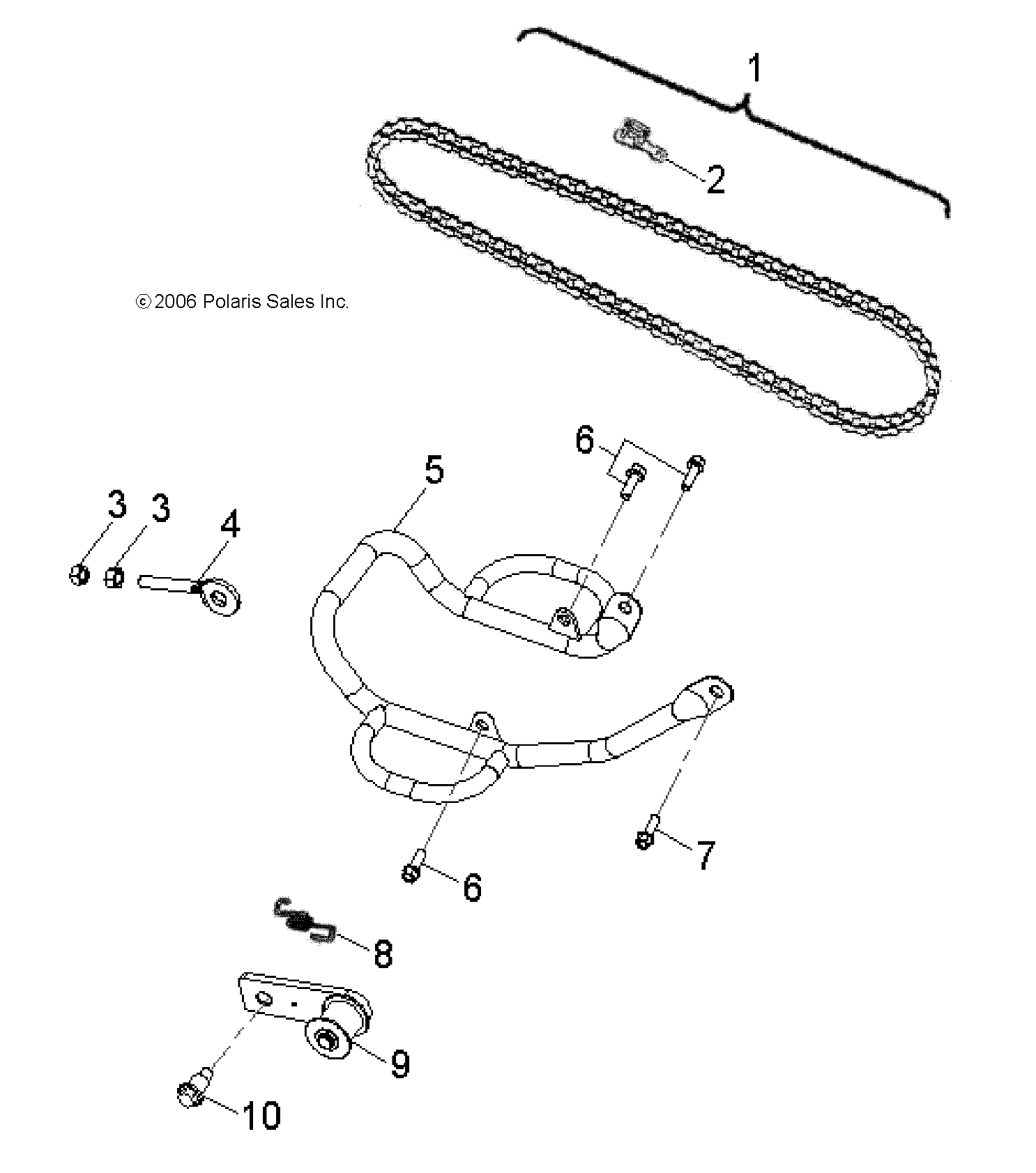 CHAIN - A07KA09AA/AB/AD (49ATVCHAIN07OTLW90)