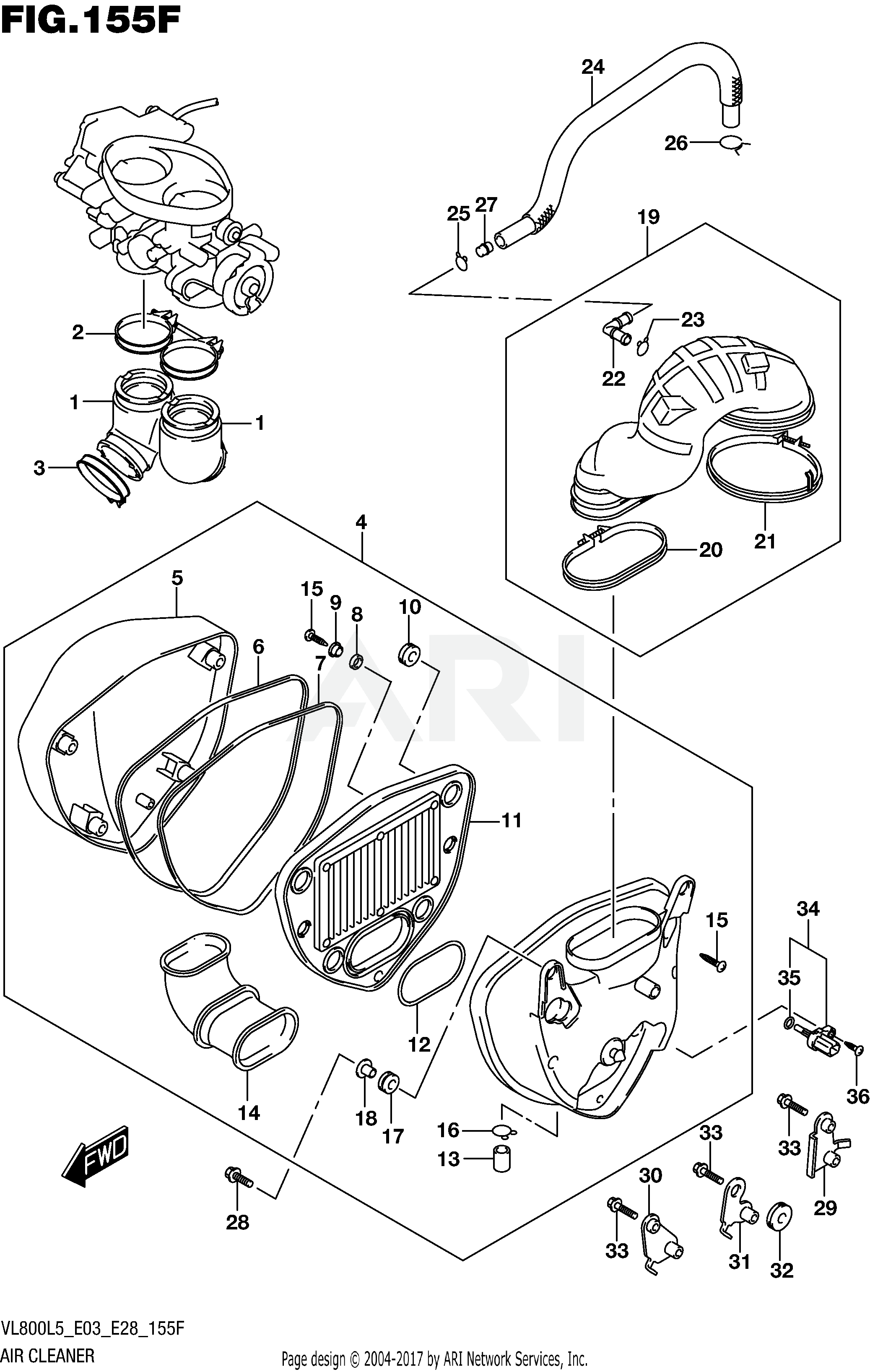 AIR CLEANER (VL800BL5 E28)