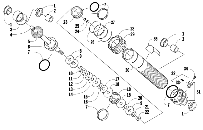 FRONT SUSPENSION SHOCK ABSORBER