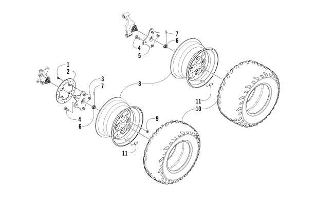 WHEEL AND TIRE ASSEMBLY