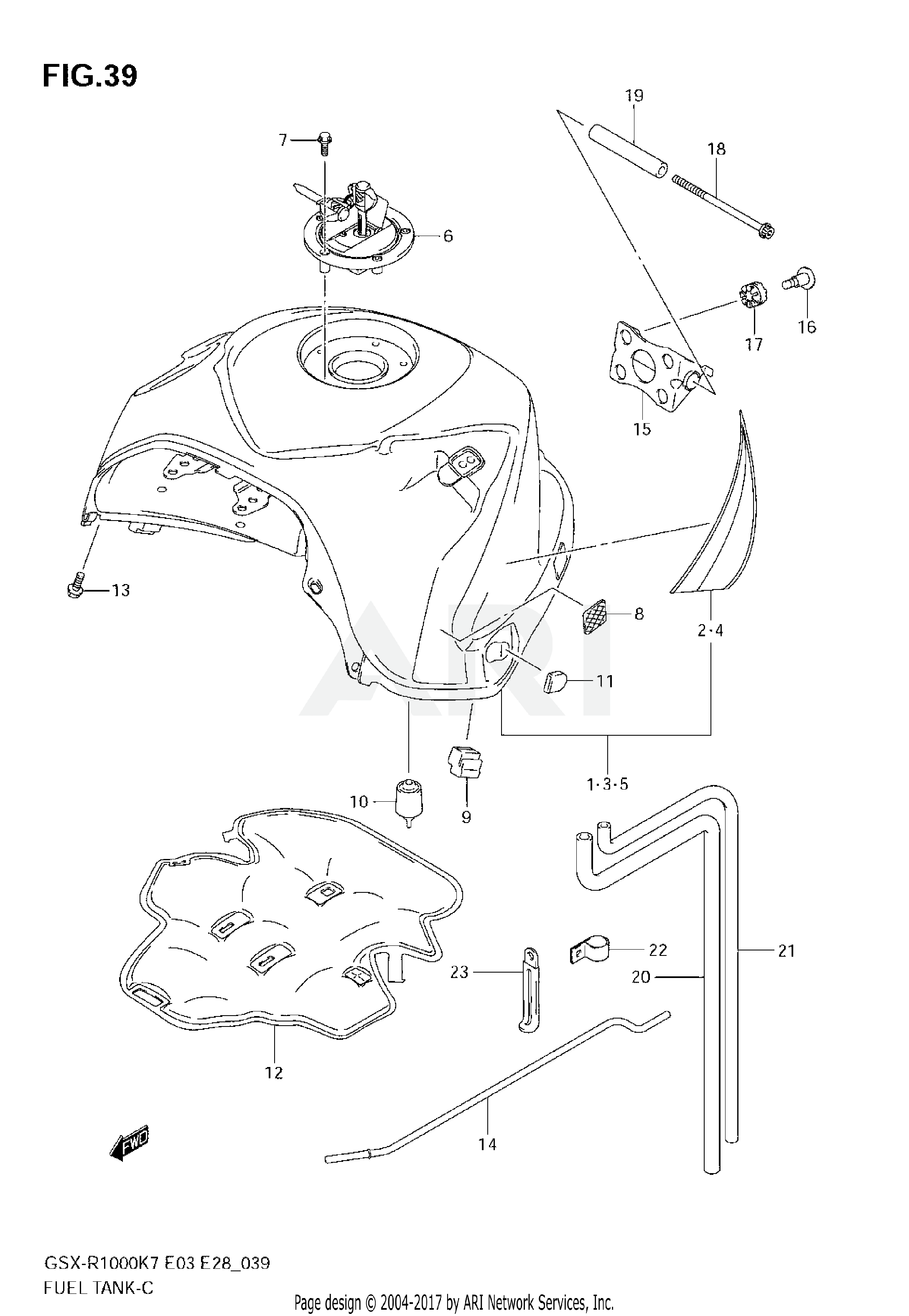 FUEL TANK (MODEL K7)