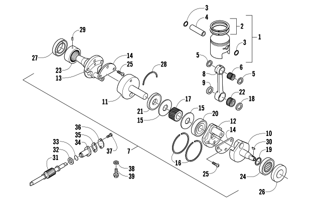 PISTON AND CRANKSHAFT