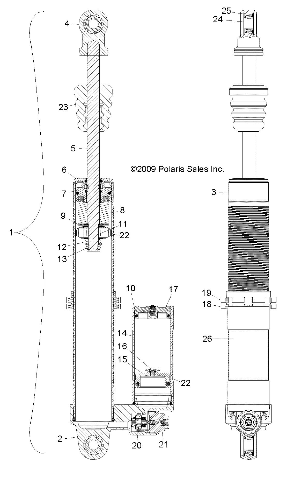 SUSPENSION, REAR SHOCK - R10XH76AA (49RGRSHOCKRR7043564)