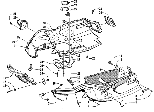 BELLY PAN AND FRONT BUMPER ASSEMBLY