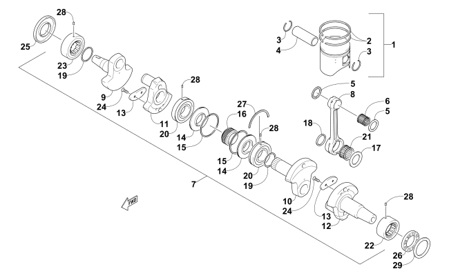 PISTON AND CRANKSHAFT