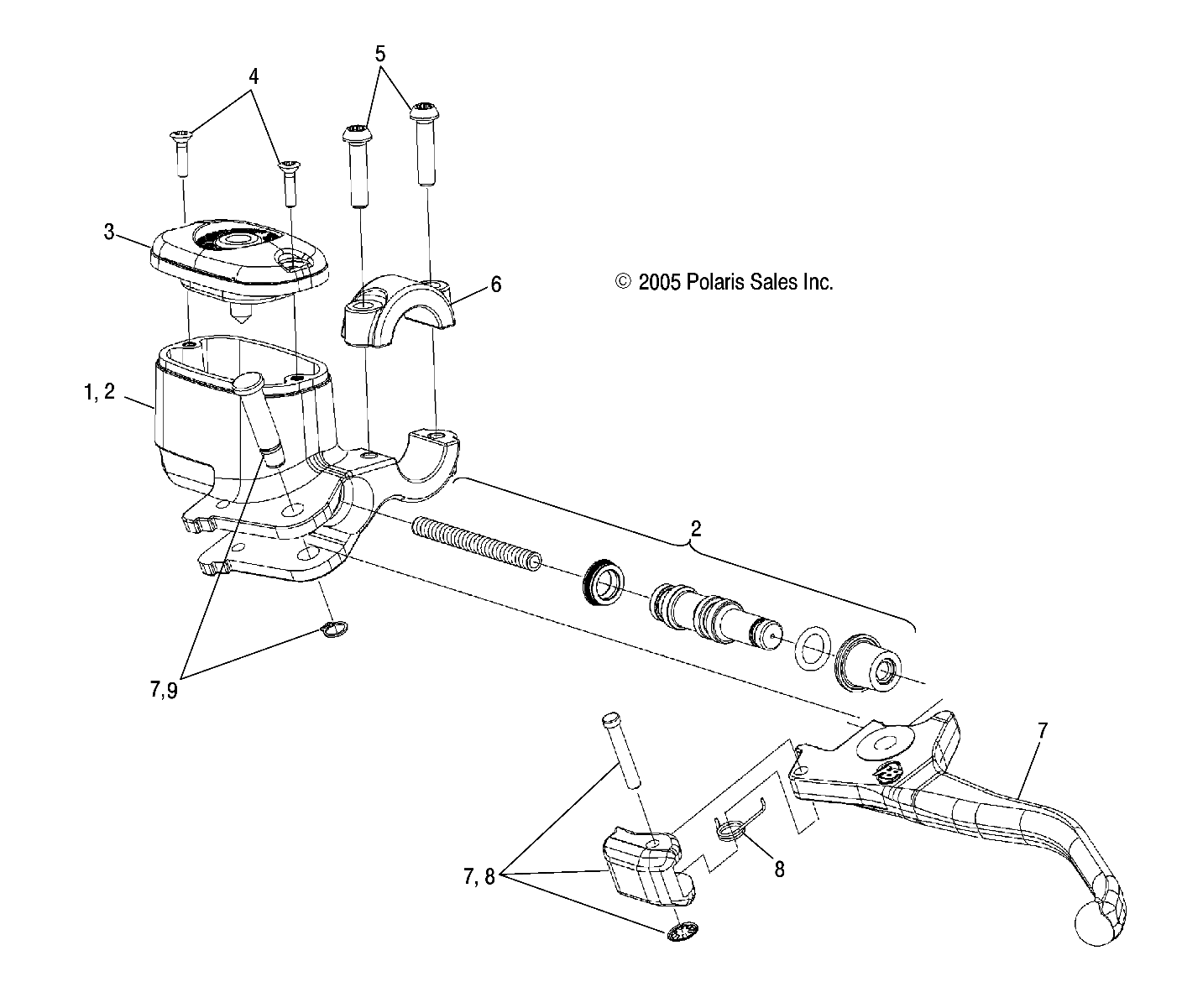 MASTER CYLINDER, LH/HANDLEBAR - A06LB27FA/LD27FB (4999202079920207A14)