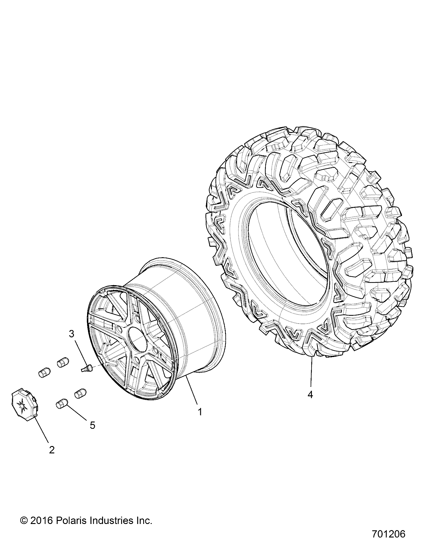 WHEELS, REAR - Z18VDE99NK (701206)