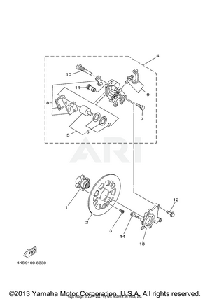 REAR BRAKE CALIPER