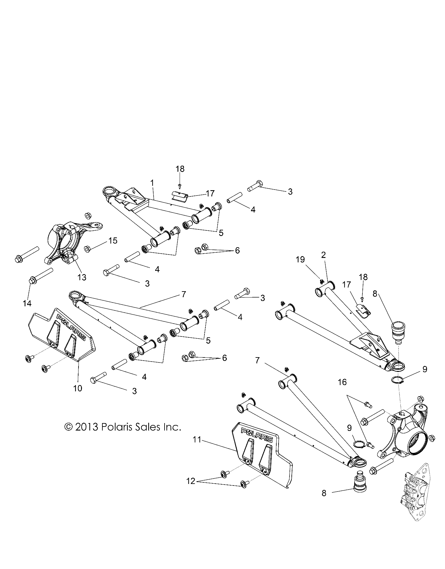 SUSPENSION, FRONT CONTROL ARMS - R14TH90FX (49RGRSUSPFRT14900D)